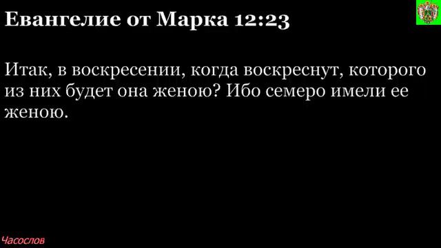 Аудиокнига. Библия. Новый Завет. ЕВАНГЕЛИЕ ОТ МАРКА. Глава 12 смотреть онлайн