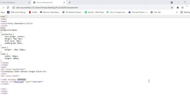 Simple one Word Game,How to play HTML5 Video without click play button. смотреть онлайн
