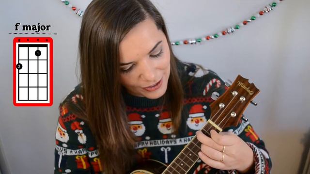 Rudolph the Red-Nosed Reindeer Ukulele Tutorial - Easy Christmas Ukulele Tutorial for Beginners смотреть онлайн
