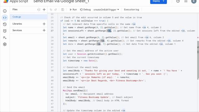 Send Emails From Google Sheets Using Check Box | Apps Script Tutorial | Automating Emails смотреть онлайн