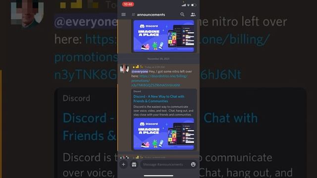My Discord Randomly Sending Nitro Invite Hack смотреть онлайн
