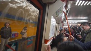 Spain, Madrid, Metro ride from Gran Via to Callao