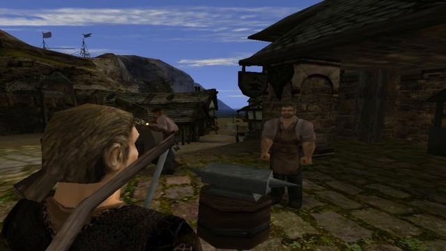 Готика II. Идем за топором орков для кузнеца и Торбен обучит вскрытию замков. 4 смотреть онлайн