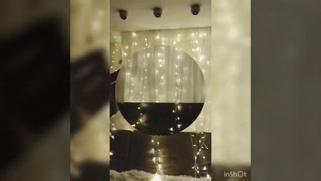 Рождественская гирлянда в виде шторы смотреть онлайн