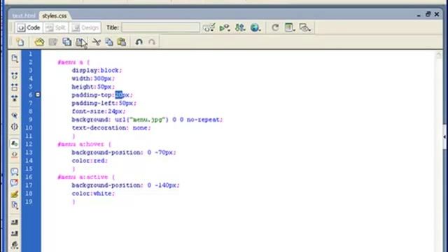 How to create CSS button rollover effect menu web design tutorial смотреть онлайн
