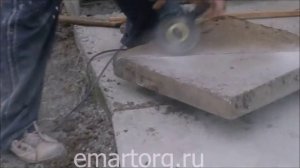 Резание тротуарной плитки