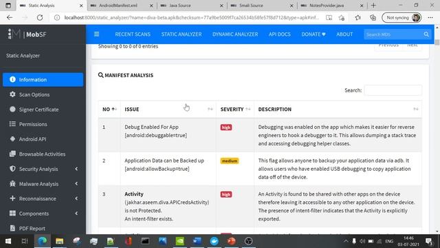 MobSF Part 2: Mobile Security Framework - Android APK Security Report Analysis смотреть онлайн
