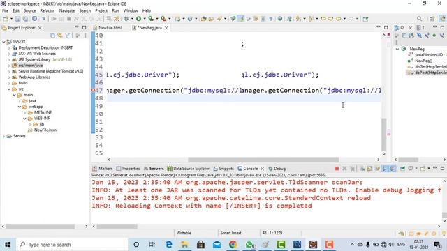 HTML , Servlet , Database смотреть онлайн