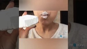 Я ем самый вкусный мел антошка и мыло