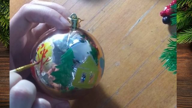 Мастер-класс роспись шаров часть 2 Деревенька смотреть онлайн