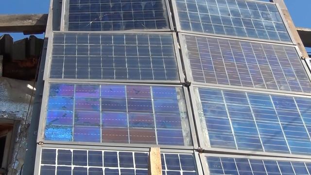 Самодельные солнечные панели через время, Выгорание элементов от солнца смотреть онлайн