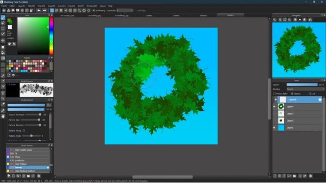medibang grass tutorial and brushes смотреть онлайн