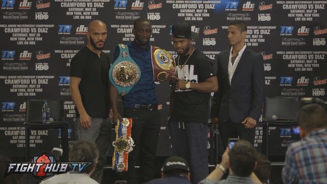 Terence Crawford vs. Felix Diaz Full Face Off Video - Final Press Conference смотреть онлайн