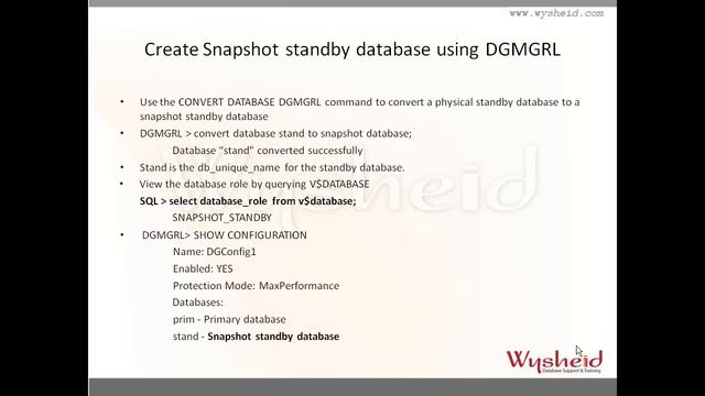 oracle data guard | snapshot standby database oracle dataguard | oracle standby database смотреть онлайн