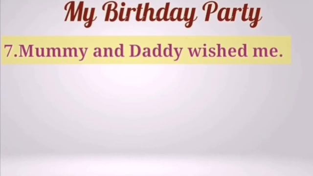 Essay on My Birthday Party | Birthday Party essay in english for class2 | Birthday essay in 10 line смотреть онлайн