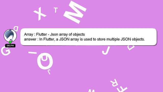 Array : Flutter - Json array of objects смотреть онлайн