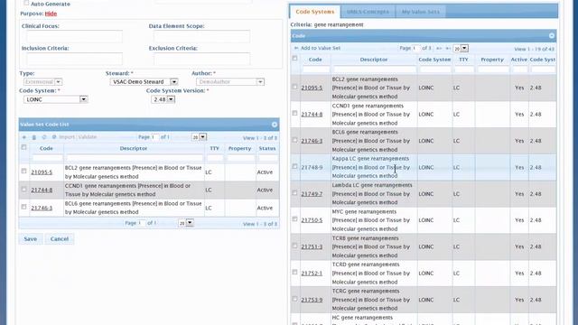 NLM Value Set Authority Center (VSAC). Adding Queried Codes To Value Sets смотреть онлайн
