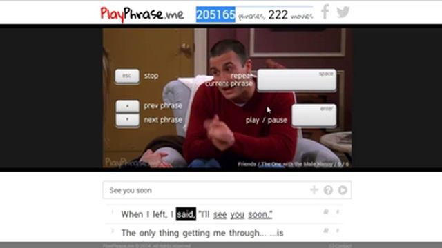 Обзор ресурса playphrase.me смотреть онлайн