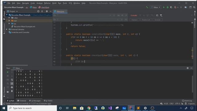 Java 2, Spring 2020 - Chapter 12 Maze Recursion Example смотреть онлайн