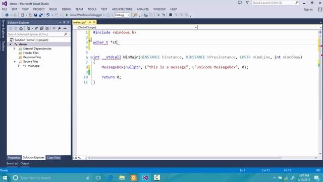 WIN32 C++ (Lesson 2) : unicode vs ascii смотреть онлайн