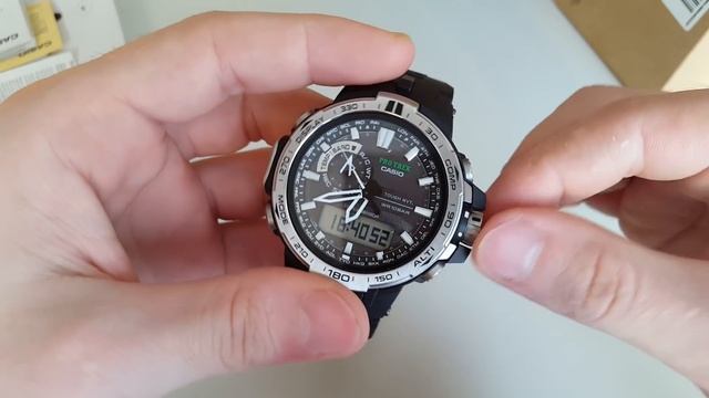 Обзор и настройка CASIO PRO TREK PRW-6000-1E (Review and setting) смотреть онлайн