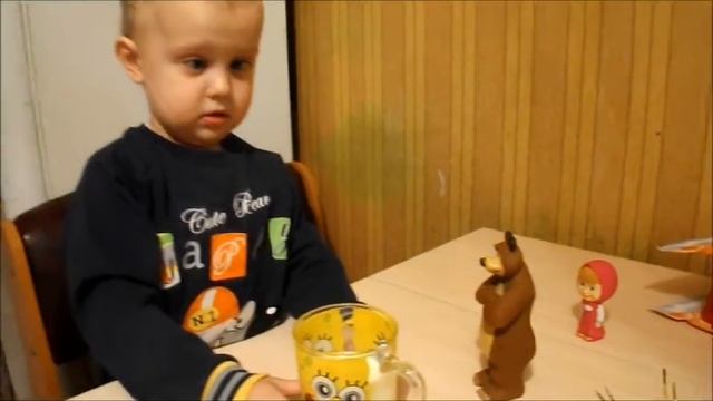 Подарки от Маши и Медведя , посуда Губка Боб и трубочки 