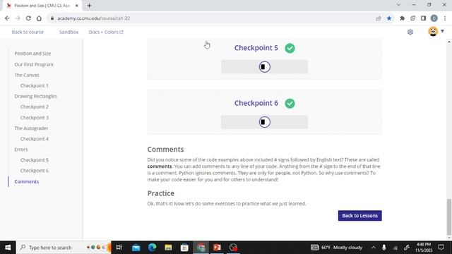 CMU CS1 Academy / Unit 1: Basics смотреть онлайн