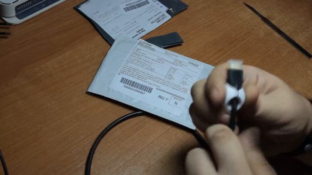 Звуковая карта 7.1 и фиксатор кабеля (распаковка и unboxing). смотреть онлайн