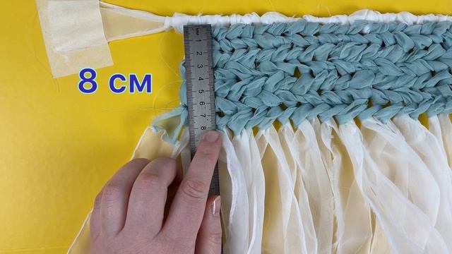 Коврик из старой тюли легко и просто