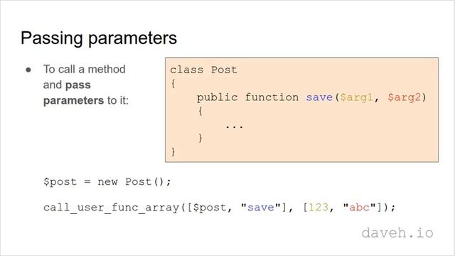 How to create objects and run methods dynamically in PHP смотреть онлайн