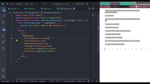 React Interview Questions - Implementing Pagination in React смотреть онлайн