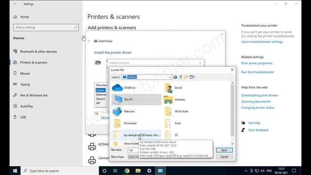 How to install HP Deskjet 2300 series printer driver manually by using its basic driver on Windows смотреть онлайн