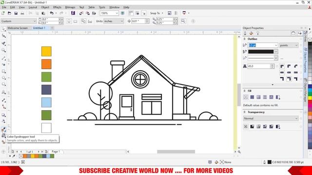 EASY ILLUSTRATION IN CORELDRAW | HOME | HOW TO DESIGN | #coreldraw #illustration #process смотреть онлайн