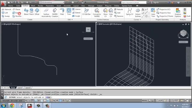 AutoCAD - 3D Modeling Basics #21 - Surface: Trim and Untrim - Brooke Godfrey смотреть онлайн