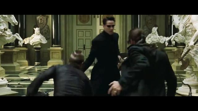 The Matrix Reloaded (2003) | Keanu Reeves Vs. The Merovingian's Henchmen | FULL FIGHT SCENE | HD
