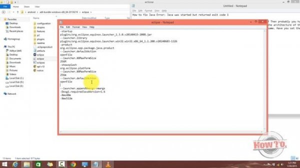 How to fix Java Error: Java was started but returned exit code 1
