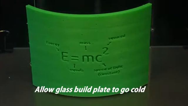 3d printed Lithopane E=MC2 ABS using Glass build plate wizard смотреть онлайн