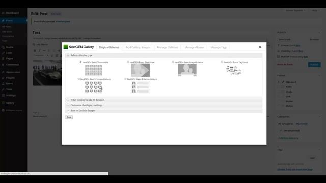 Wordpress NextGen Gallery Slideshow & Thumbnail Tutorial смотреть онлайн