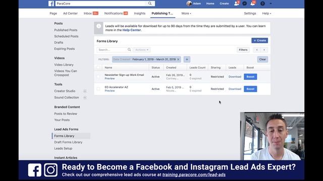How to Find Lead Forms in Facebook смотреть онлайн