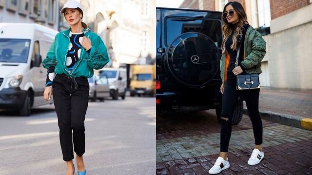 МЕГА СТИЛЬНЫЕ БОМБЕРЫ/С ЧЕМ НОСИТЬ МОДНЫЙ ТРЕНД смотреть онлайн