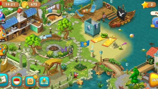 Gardenscapes level 3671 | Tour Garden Areas Unlocked | Playtrix Gardenscapes