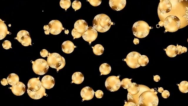 Футажи для видеомонтажа " Летящие новогодние шарики" смотреть онлайн