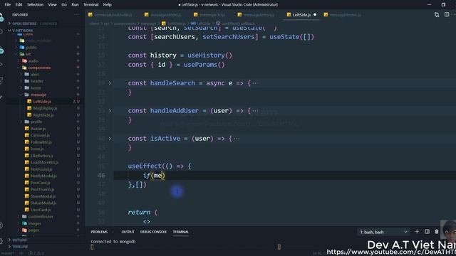 MERN Stack Build a Social Media App #36 Get Messages смотреть онлайн