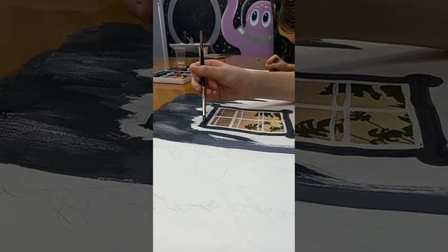 Рисую очень атмосферную картину (2 ч.) #рекомендации #рисование #картина #рисунок #краски #гуашь смотреть онлайн