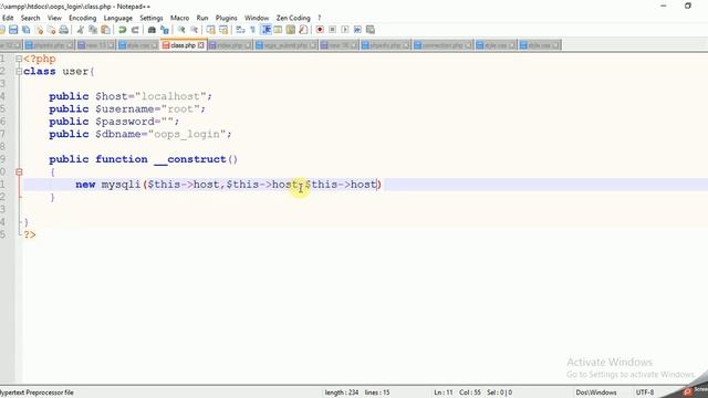 login registration system using oops concept in php hindi part-3(connection) смотреть онлайн
