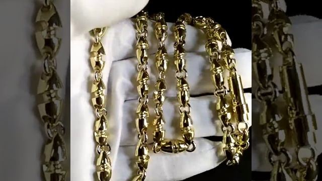 Золотая цепочка плетение Пуля из жёлтого золота 585 пробы, длина 66 см., вес 130 гр., арт. i792 смотреть онлайн