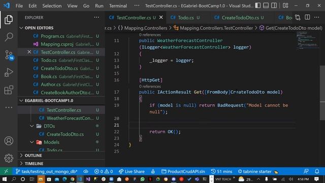 AutoMapper, Repository and Basics of Aspnet (EGabriel Bootcamp) смотреть онлайн