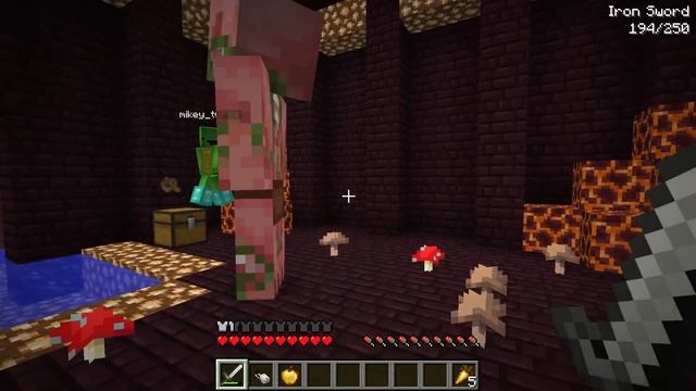 Escape from Hell's Prison with Portal Guns in Minecraft - Maizen JJ and Mikey смотреть онлайн