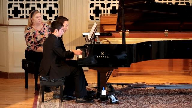 "Nightingale" from "Souvenir de la Russie" by J.Brahms, piano duo-Axel and Hagen Delakowski смотреть онлайн
