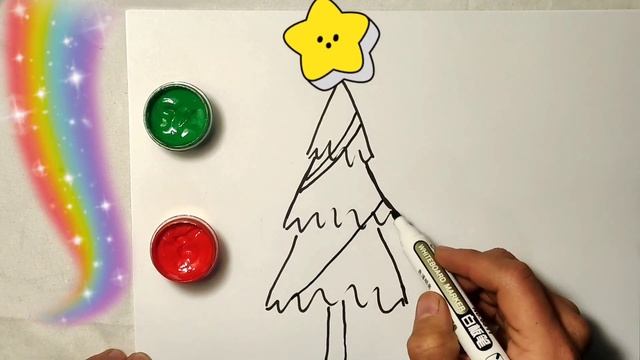 Нарисовать елку для детей. Draw a christmas tree for kids смотреть онлайн